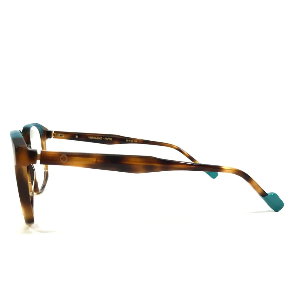 Etnia Barcelona Eyeglasses Frame VREELAND HVTQ Havana Turquoise Square 53-16-138
